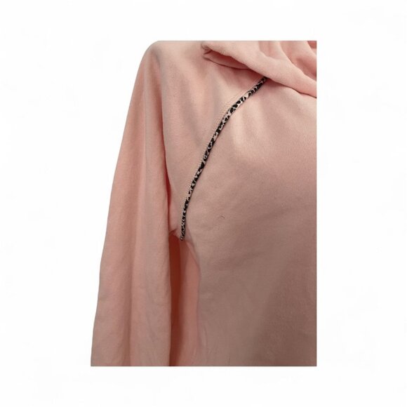 Torrid PLUS Size 1X Pink Leopard Trim Pullover Long Sleeve Sweatshirt Hoodie - Picture 3 of 8